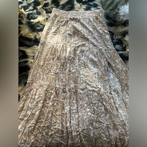 Long Summer Maxi Skirt with Slit
